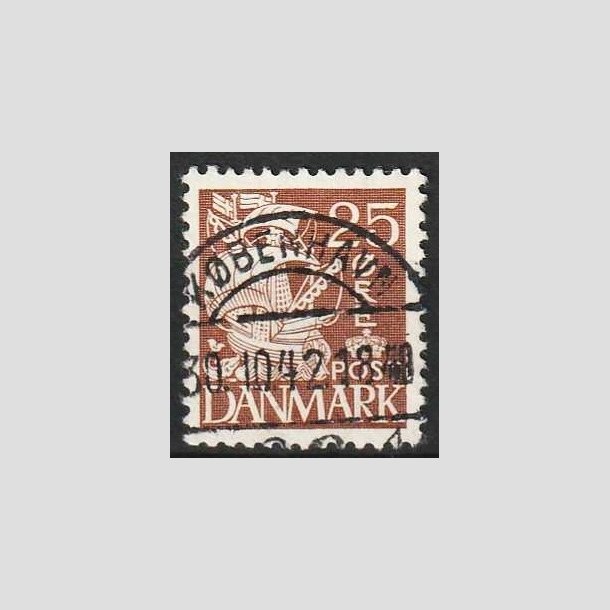 FRIMRKER DANMARK | 1937-40 - AFA 214a - Karavel 25 re brun Type II - Lux Stemplet Kbenhavn