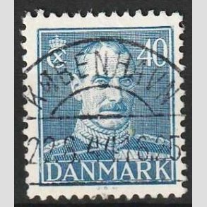 FRIMRKER DANMARK | 1942-44 - AFA 280 - Chr. X 40 re bl - Lux Stemplet Kbenhavn