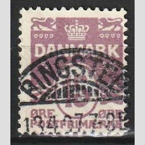 FRIM�RKER DANMARK | 1905-06 - AFA 46 - B�lgelinie 15 �re brunlilla - Lux Stemplet Ringsted