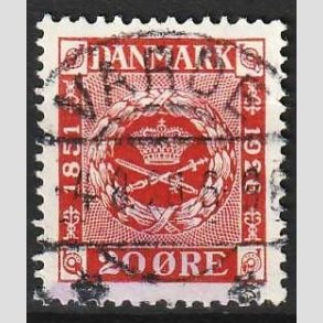 FRIM�RKER DANMARK | 1926 - AFA 155 - Frim�rkets 75 �rs jubil�um 20 �re r�d - Lux Stemplet Varde