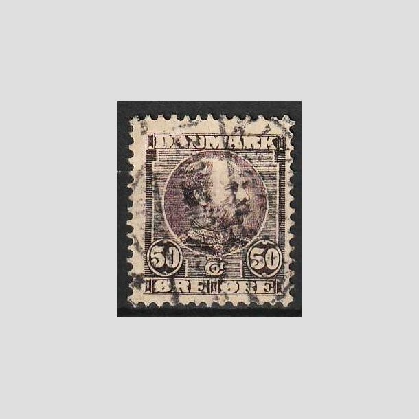 FRIMRKER DANMARK | 1904-05 - AFA 50 - Chr. IX 50 re lilla - Stemplet