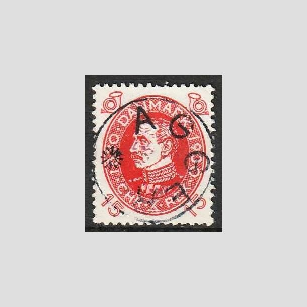 FRIMRKER DANMARK | 1930 - AFA 190 - Chr. X 60 r 15 re rd - Lux Stemplet Agger