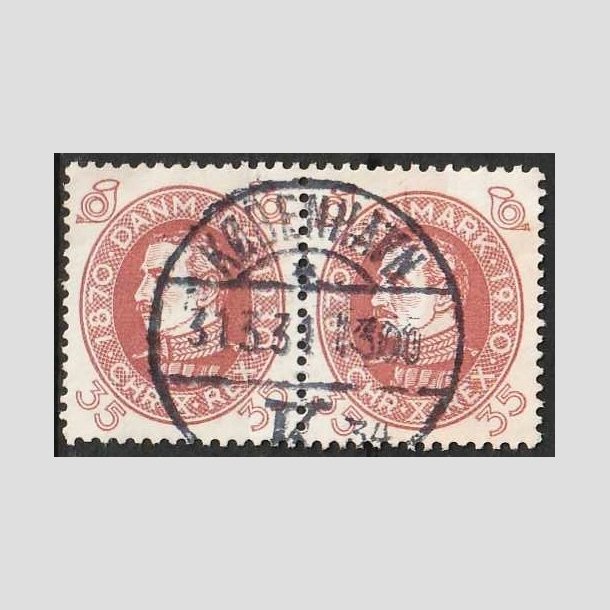 FRIMRKER DANMARK | 1930 - AFA 194 - Chr. X 60 r 35 re rdbrun i par - Lux Stemplet 