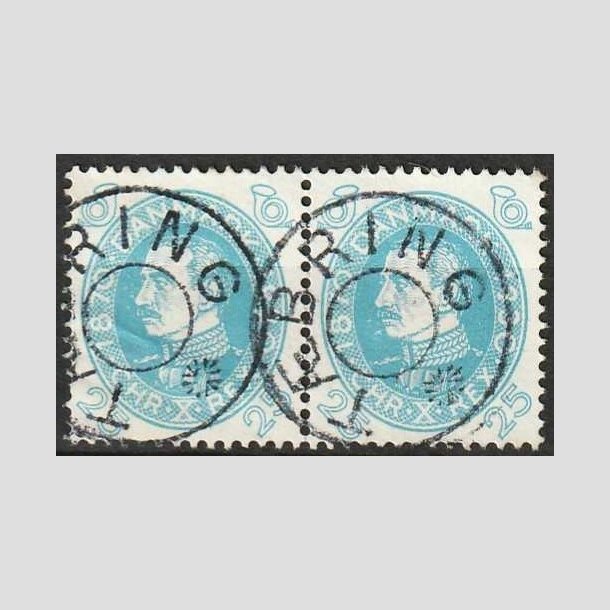 FRIMRKER DANMARK | 1930 - AFA 192 - Chr. X 60 r 25 re bl i par - Lux Stemplet Tbring