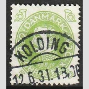 FRIMRKER DANMARK | 1930 - AFA 186 - Chr. X 60 r 5 re lysgrn - Lux Stemplet Kolding