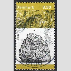FRIMRKER DANMARK | 2003 - AFA 1365 - Kongernes Jelling - 8,50 Kr. Haralds Sten - Pnt stemplet