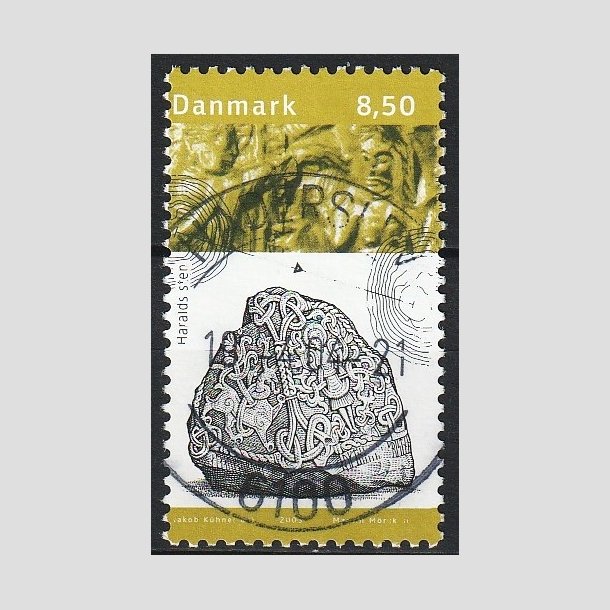 FRIMRKER DANMARK | 2003 - AFA 1365 - Kongernes Jelling - 8,50 Kr. Haralds Sten - Pnt stemplet