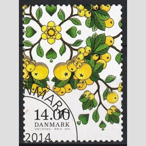 FRIMRKER DANMARK | 2014 - AFA 1798 - Vinter-poesi - 14,00 Kr. ildtorn - Pnt Stemplet