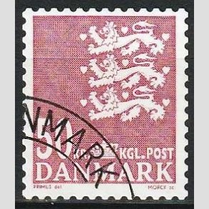 FRIMRKER DANMARK | 2010 - AFA 824E - Lille Rigsvben - 50,00 Kr. rd - Pnt stemplet