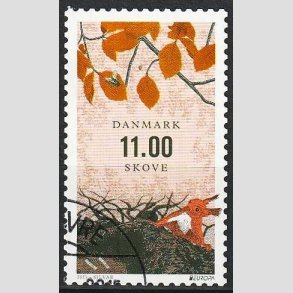 FRIMRKER DANMARK | 2011 - AFA 1659 - Europamrker, skove - 11,00 Kr. flerfarvet - Pnt hjrnestemplet