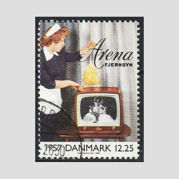 FRIMRKER DANMARK | 2000 - AFA 1260 - 1900-tallet. Serie 3. - 12,25 Kr. Kommunikation 1957 - Pnt Stemplet