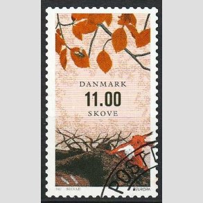 FRIMRKER DANMARK | 2011 - AFA 1659 - Europamrker, skove - 11,00 Kr. flerfarvet - Pnt hjrnestemplet