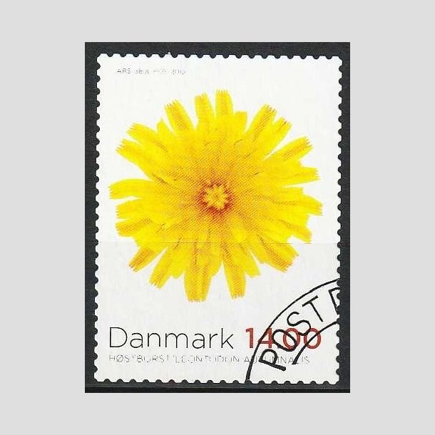 FRIMRKER DANMARK | 2012 - AFA 1717 - Efterrsblomster - 14,00 Kr. flerfarvet - Pnt hjrnestemplet