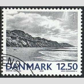 FRIMRKER DANMARK | 2002 - AFA 1318 - Landskabsbilleder - 12,50 Kr. Thy - Pnt hjrnestemplet