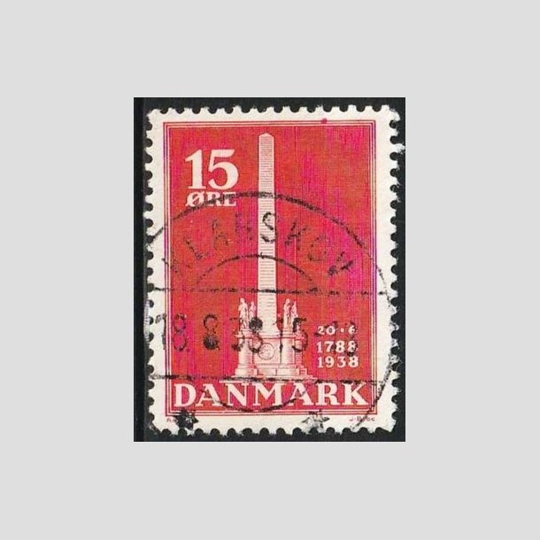 FRIMRKER DANMARK | 1938 - AFA 244 - Stavnsbndet 15 re rd - Lux Stemplet Klarskov