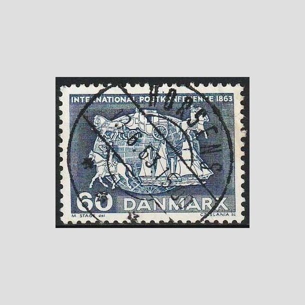 FRIMRKER DANMARK | 1963 - AFA 417 - International postkonference i Paris - 60 re bl - Pragt stemplet Horsens