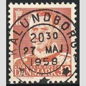 FRIMRKER DANMARK | 1952-53 - AFA 337 - Fr. IX 30 re rd - Lux Stemplet Kalundborg