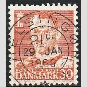 FRIMRKER DANMARK | 1952-53 - AFA 337 - Fr. IX 30 re rd - Lux Stemplet Helsingr