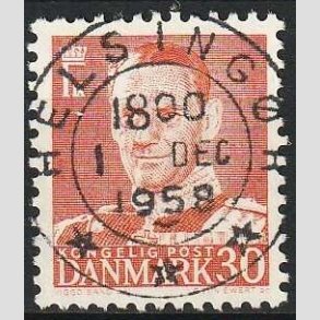 FRIMRKER DANMARK | 1952-53 - AFA 337 - Fr. IX 30 re rd - Lux Stemplet Helsingr