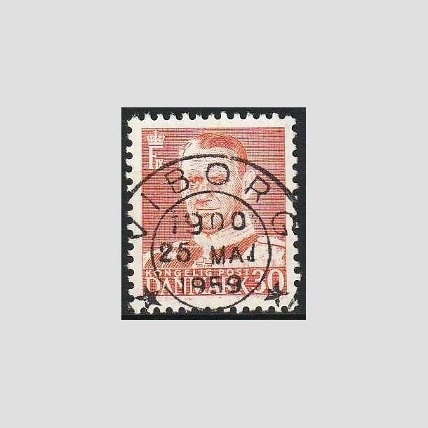 FRIMRKER DANMARK | 1952-53 - AFA 337 - Fr. IX 30 re rd - Lux Stemplet Viborg