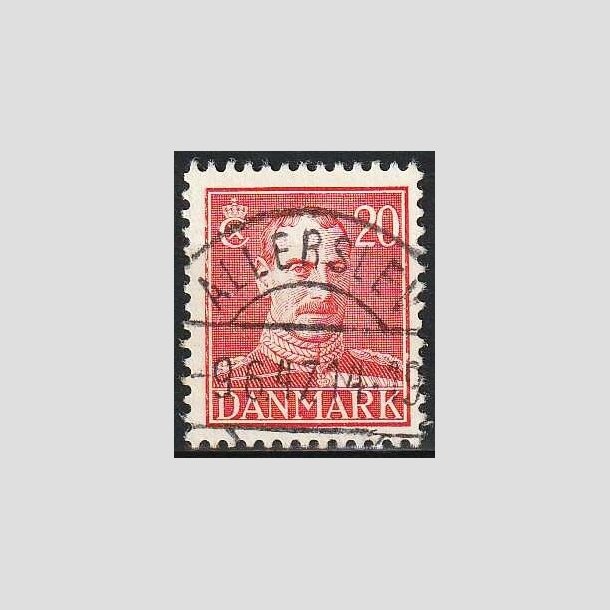 FRIMRKER DANMARK | 1942-44 - AFA 276 - Chr. X 20 re rd - Lux Stemplet Allerslev