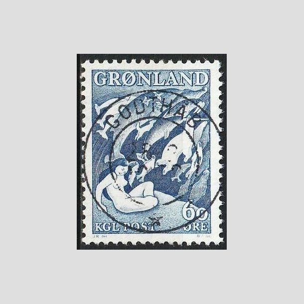 FRIMRKER GRNLAND | 1957 - AFA 39a - Havets Moder - 60 re grligbl - Lux Stemplet Godthb