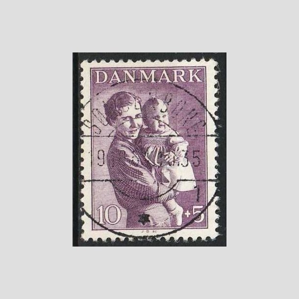 FRIMRKER DANMARK | 1941 - AFA 268 - Magrethe 1 r 10 + 5 re violet - Lux Stemplet Snderborg