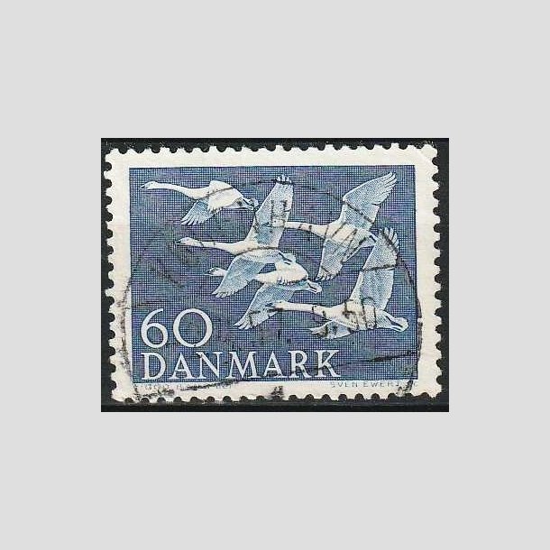 FRIMRKER DANMARK | 1956 - AFA 368 - Nordens svaner - 60 re bl - Lux Stemplet 