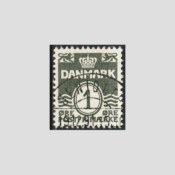 FRIMRKER DANMARK | 1937-40 - AFA 196a - Blgelinie 1 re grnligsort - Lux Stemplet Gentofte