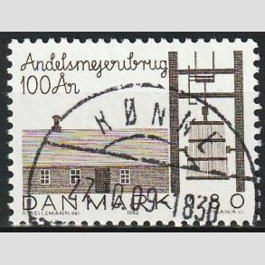 FRIM�RKER DANMARK | 1982 - AFA 754 - Andelmejeribruget 100 �r - 1,80 Kr. brun - Pragt Stemplet R�nne