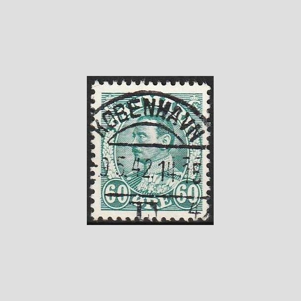 FRIMRKER DANMARK | 1934 - AFA 210 - Chr. X 60 re blgrn - Lux Stemplet