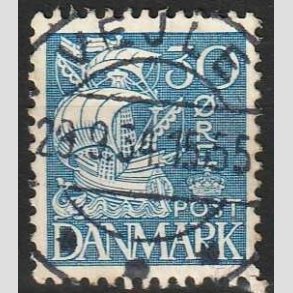 FRIMRKER DANMARK | 1934 - AFA 215 - Karavel 30 re bl Type I - Lux stemplet Vejle
