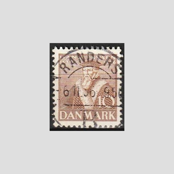 FRIMRKER DANMARK | 1936 - AFA 231 - Reformationen 10 re brun - Lux Stemplet Randers