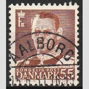 FRIMRKER DANMARK | 1951 - AFA 327 - Fr. IX 55 re brun - Lux Stemplet Aalborg