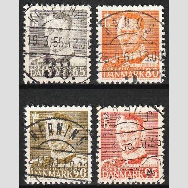 FRIMRKER DANMARK | 1952-53 - AFA 340-43 - Fr. IX - 65 - 95 re - Lux Stemplet