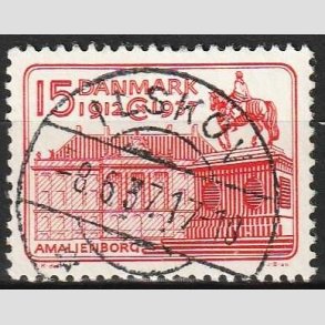 FRIM�RKER DANMARK | 1937 - AFA 241 - Chr. X 25 �re jubil�um 15 �re r�d - Lux Stemplet Ilskov