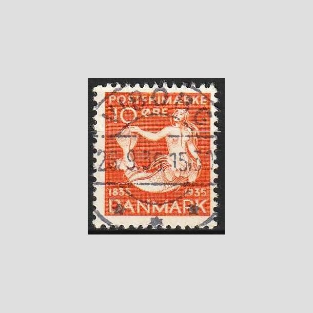 FRIMRKER DANMARK | 1935 - AFA 225 - H. C. Andersen 10 re orange - Lux Stemplet Viborg