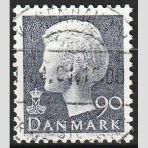 FRIMRKER DANMARK | 1979 - AFA 676 - Dronning Margrethe - 90 re blgr - Lux Stemplet