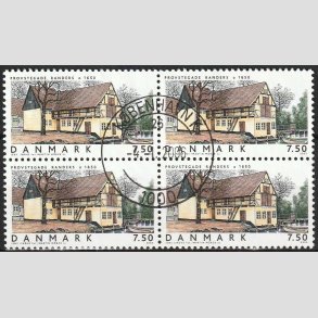 FRIMRKER DANMARK | 2005 - AFA 1419 - Danske boliger - 7,50 Kr. Provstegade i 4-blok - Pragt Stemplet