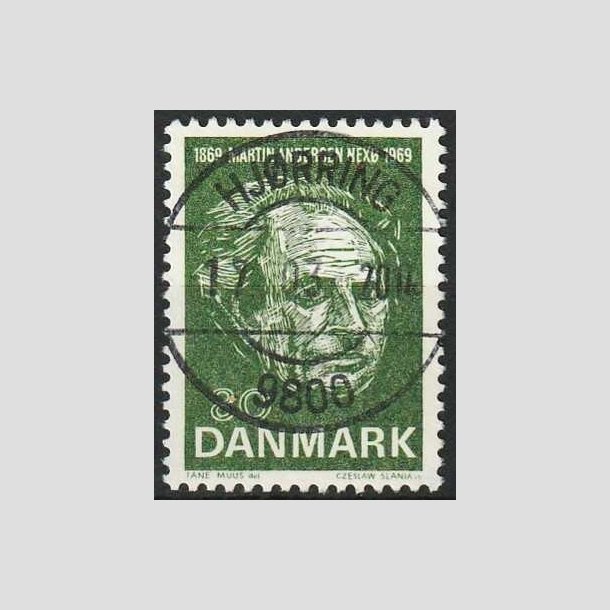FRIMRKER DANMARK | 1969 - AFA 485 - Martin Andersen Nex - 80 re grn - Pragt Stemplet Hjrring