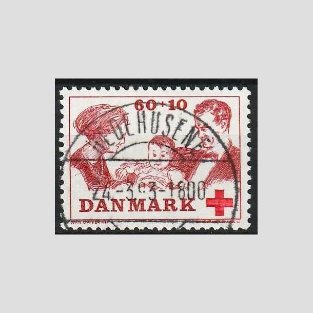 FRIMRKER DANMARK | 1969 - AFA 492 - Dansk Rde Kors velgrendhed - 60 + 10 re brunrd/rd - Pragt Stemplet Hedehusene