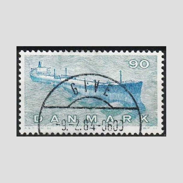 FRIMRKER DANMARK | 1970 - AFA 506 - Dansk Skibsfart - 90 re blgrn/bl - Pragt Stemplet Give