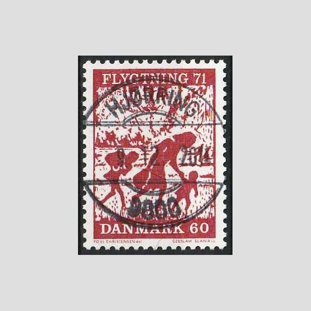 FRIMRKER DANMARK | 1971 - AFA 511 - Flygtning 71 - 60 re brunkarmin - Pragt Stemplet Hjrring