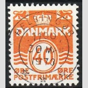 FRIMRKER DANMARK | 1971 - AFA 514 - Blgelinie 40 re oragne - Lux Stemplet Helsingr