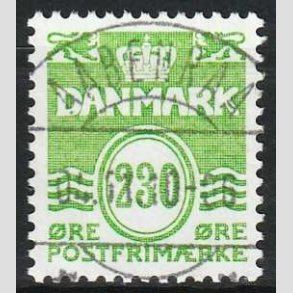 FRIMRKER DANMARK | 1984 - AFA 789 - Blgelinie - 230 re lysgrn - Pragt Stemplet Aabenraa