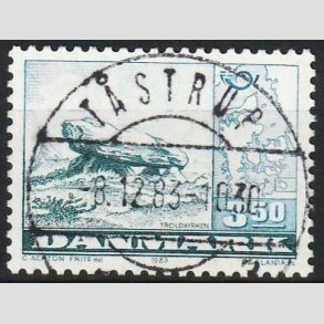FRIMRKER DANMARK | 1983 - AFA 770 - Fllesnordisk udgave - 3,50 Kr. bl - Pragt Stemplet Tstrup