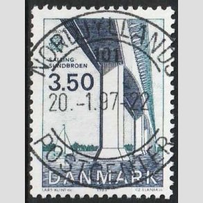 FRIMRKER DANMARK | 1983 - AFA 779 - EU Bygningskunst - 3,50 Kr. bl/grnbl - Pragt Stemplet