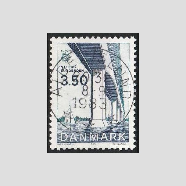 FRIMRKER DANMARK | 1983 - AFA 779 - EU Bygningskunst - 3,50 Kr. bl/grnbl - Pragt Stemplet Albertslund