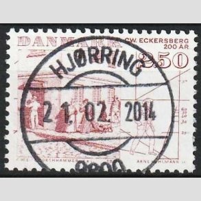 FRIMRKER DANMARK | 1983 - AFA 788 - C.W Eckersberg - 2,50 Kr. rd - Pragt Stemplet Hjrring