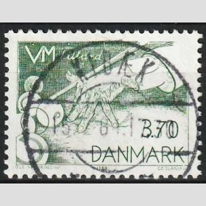 FRIMRKER DANMARK | 1984 - AFA 797 - WM i billard - 3,70 Kr. grn - Pragt Stemplet Kibk